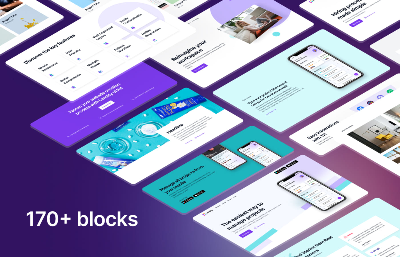 Landify kit for landing pages