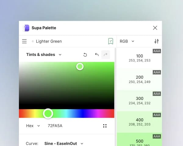 Supa Palette Figma plugin